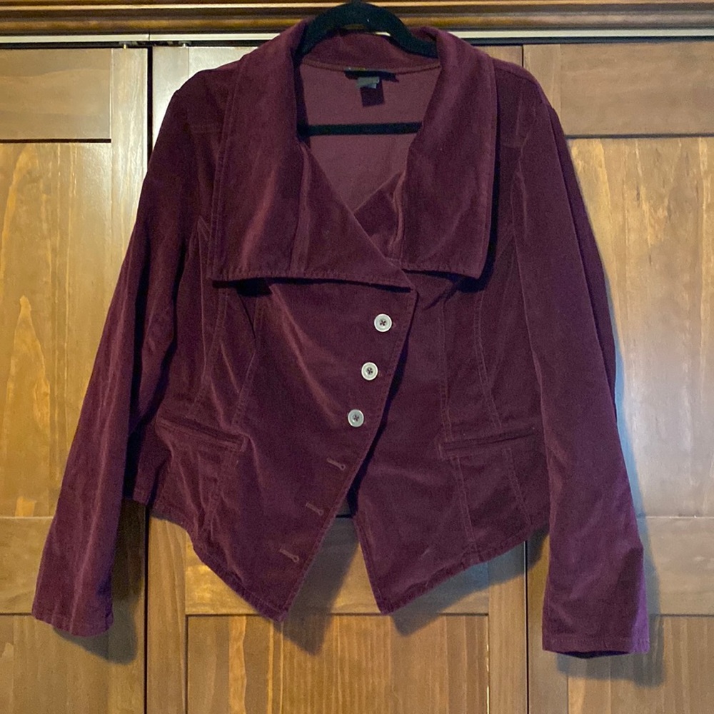 Lane Bryant Deep Burgundy Blazer